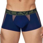 Clever - Private Latin Boxer | Mannen Boxer | Maat S | Erotisch Ondergoed Heren | Blauw Mesh