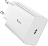 USB C Oplader / Stekker - 18W - 3A - Snellader / Fast Charger - Geschikt voor Apple iPhone 12 - Wit