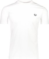 Fred Perry T-shirt Wit Normaal - Maat XXL - Heren - Lente/Zomer Collectie - Katoen