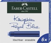 cartouches d'encre Faber-Castell bleu boîte de 6 pièces FC-185506