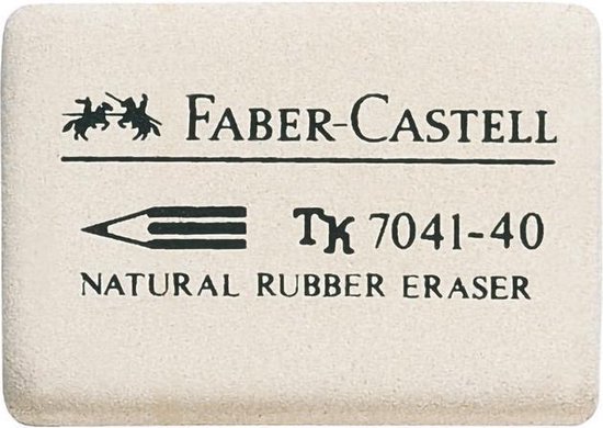 Faber-Castell gum - 7041-40 - natuurrubber - FC-184140 - Faber-Castell