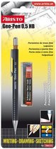 vulpotlood Aristo Geo Pen zwart 0,50 mm op blister AR-85006B