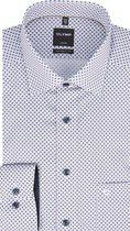 OLYMP Luxor New Kent - Overhemd - Heren - Modern Fit - Wit - 45