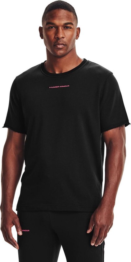 Under Armour Rival Terry AMP SS CREW-BLK - Maat XL