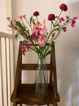 Bloemen, Lente boeket, roze, wild plukboeket