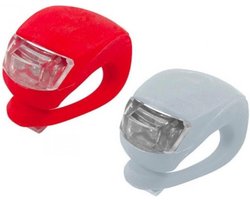 Dutch Gadgets - Fietslampjes LED - Set Wit en Rood - Inclusief Batterijen