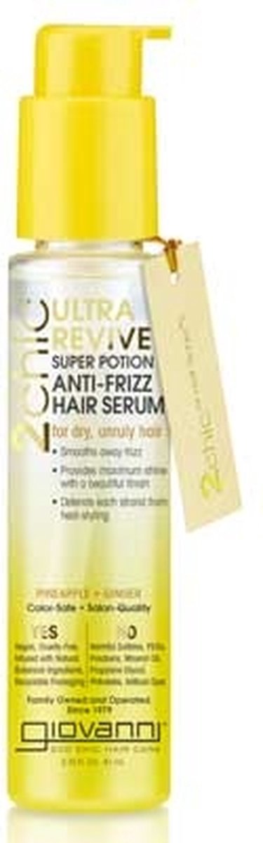 GC - 2chic® Ultra-Revive Super Potion Anti-Frizz Hair Serum with Pineapple & Ginger 81 ml
