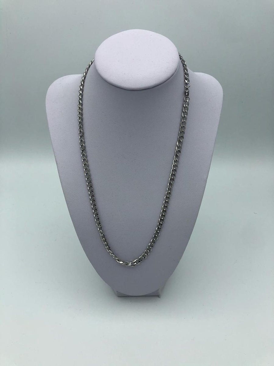 Jumalu ketting zilverkleurig - staal - schakel - 5mm/50cm