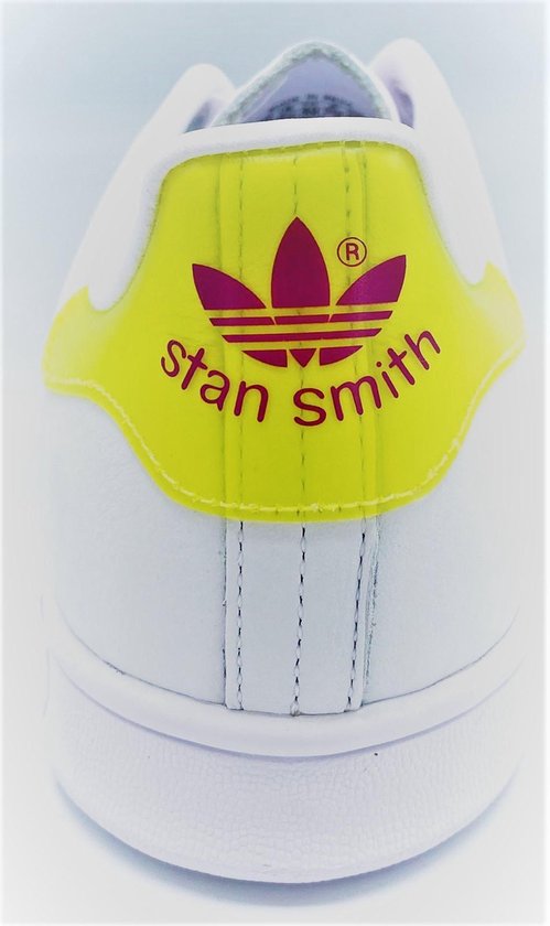 Adidas Stan Smith W - Wit, Groen, Paars - Maat 39 1/3 | bol.com