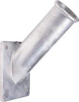 Vlaggestokhouder - Gevelstokhouder Aluminium met diameter gat 30 mm en achterplaat 8,5 cm x 8,5 cm.