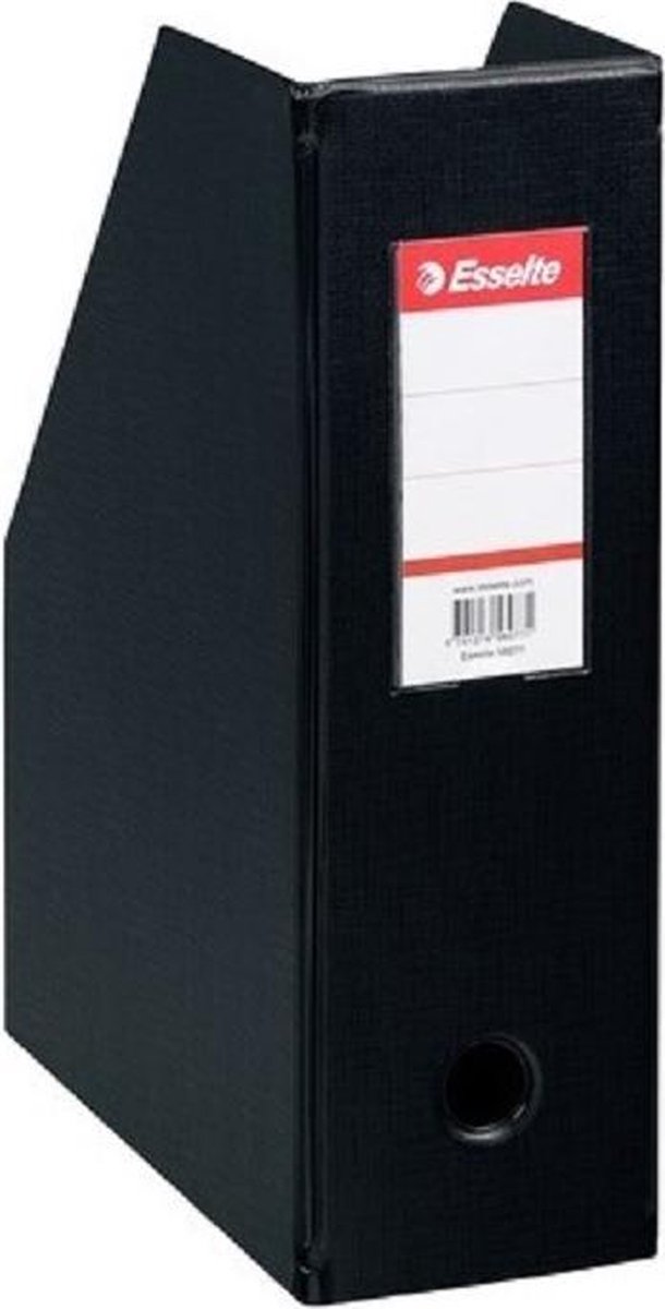 Esselte tijdschriftencassette zwart - rug 10 cm