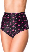 Belsira Bikinibroekje -L- High Waist Zwart/Roze