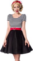 Belsira Korte jurk -2XL- Jersey Zwart/Wit