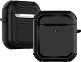 Airpods Hoesje – Armor Hard Case – Zwart