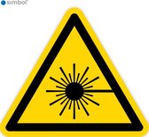 Simbol - Stickers Laserstraal - Laserlicht (W004) - Duurzame Kwaliteit - Formaat ▲ 25 x 25 x 25 cm.