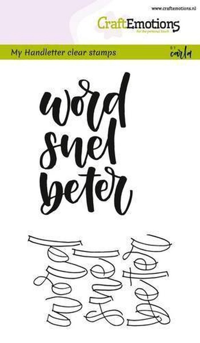 Clearstamps A6 Handlettering - Word snel beter