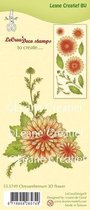 LeCrea - clear stamp 3D bloem Chrysant 55.5749