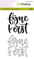 Clearstamps A6 Handlettering - Fijne kerst
