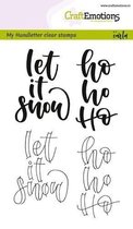 Clearstamps A6 Handlettering - Let it snow