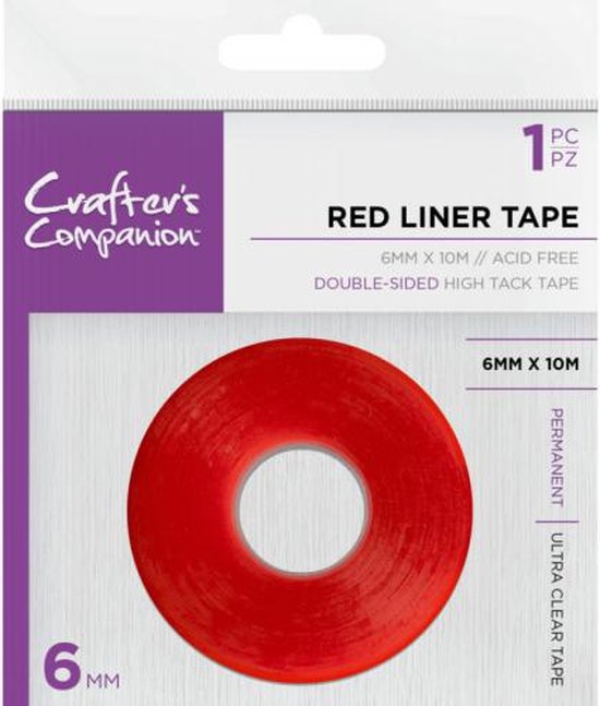 Foto: Crafter s companion red liner dubbelzijdige tape 6mm 