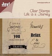 Joy!Crafts Clear stempel Life is a journey