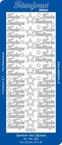 Starform Stickers Text DE Christmas: Frohe Festtage 1 (10 PC) - Gold - 0452.001 - 10X23CM