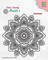 CSMAN002 Clear Stamp Nellie Snellen - Stempel Mandala zonnebloem - Sunflower