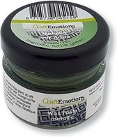 CraftEmotions Wax Paste metallic - groen 'turtle' 20 ml