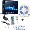 foto van Y.Originals- LED-strip- 5 meter- met afstandsbediening- instelbaar op 20 verschillende kleuren en dimbaar-IP20- led light strip- led lampjes- lampjes- led lights- ledstrip 5 meter