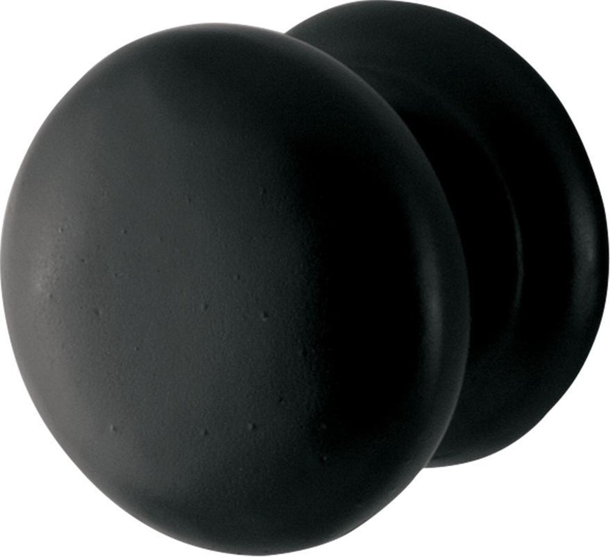 Meubelknop rond 38x31mm Zwart smeedijzer