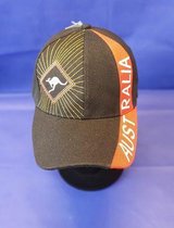 Baseball cap - Zwart Rood - Australia