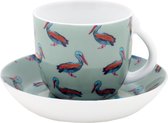 Fabienne Chapot set 6 x esspresso cup & saucer 'pelican' 140ml