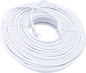 50 meter CAT 6 premium UTP kabel - Internetkabel - Netwerkkabel Wit - Incl. RJ45 stekkers - Hoge kwaliteit kabel