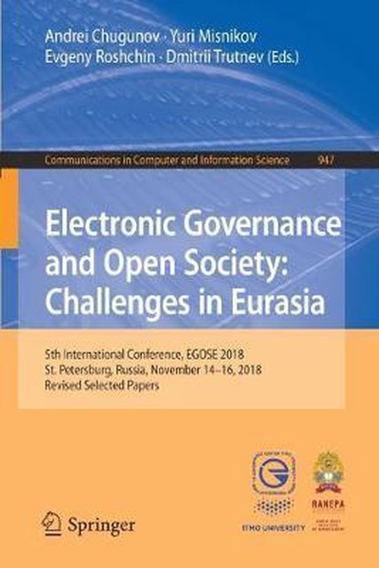 Communications in Computer and Information Science947- Elect ... - cover