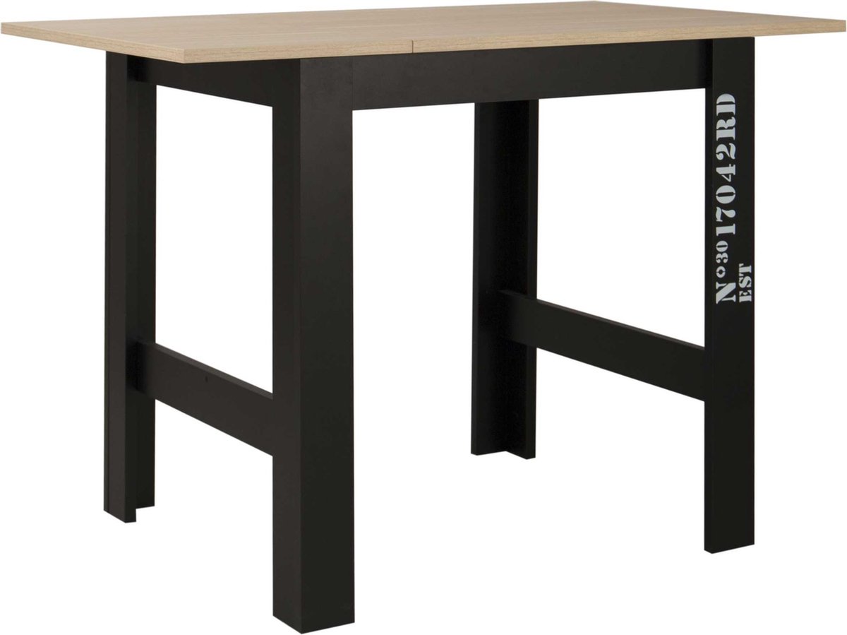 Verlengbare Bartafel Exit 91/131x80 - Lichte Eik/zwart