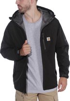 CARHARTT FORCE HOODED JACKET BLACK OUTERWEAR JACKETS