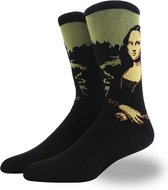 Mona Lisa sokken - Unisex - One size fits all - Mona Lisa cadeau - Cadeau voor mannen en vrouwen