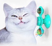 Speelgoed Katten - Kattenspeelgoed - Interactief speelgoed kat - Katten Speeltjes - Windmolen Kattenspeeltje - Speeltje Kitten - Blauw