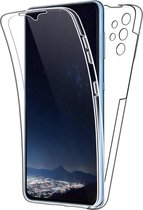 Samsung A32 5G Hoesje en Screen Protector in 1 - Samsung Galaxy A32 5G Case 360 graden Transparant