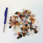 Kleine edelstenen -  Trommelstenen - Knuffelstenen - Mix van 250 gram - Assorti