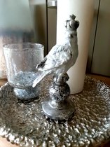Alinterieur - Vogeltje - Kroon - Staand - Witzilver