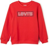Levi's Sweater met frontprint en logo - Rood - Maat 128