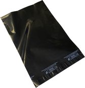 25 stuks - Verzendzakken Zwart 30x40cm - Met sealstrip - 50 micron - Verzendzakken voor kleding - Verzendzakken webshop