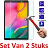 Samsung Galaxy Tab A10.1 2019 (SM-T510/SM-T515) Tempered Glass - Screenprotector - Beschermglas - Ultradun Gehard Glas Sceenprotector - Optimale Display Bescherming - Set van 2 Stuks