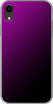 Apple iPhone XR - Smart cover - Roze Zwart - Transparante zijkanten