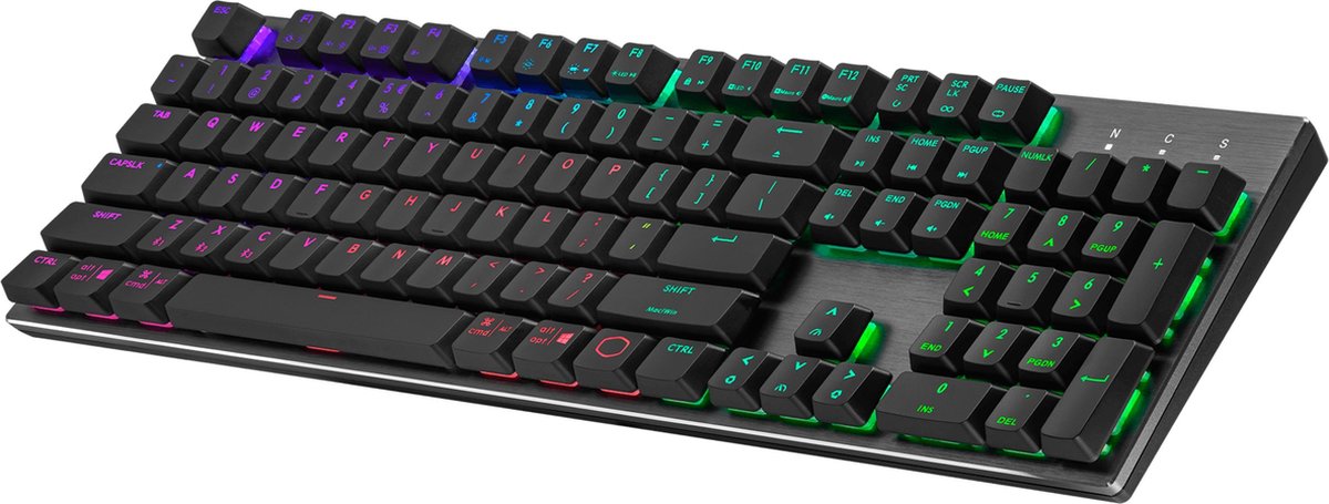 Cooler Master SK622 Clavier gaming sans fil - configuration compact 60%,  switchs mécaniques low-profile, éclairage RGB, connectivité Bluetooth ou