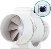 Revolair 160mm Buisventilator met Luchtvolume Regelaar 520m3 - regelbaar - Svent S&P