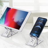 Universele Tablet - en Telefoon Houder Voor Het Bureau - Zwart