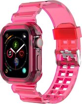 Luxe Siliconen Armband Geschikt Voor Apple Watch Series 1/2/3/4/5/6/SE 42/44 mm Horloge Bandje - Sportband Armband Polsband Strap - Horloge Band - Watchband - Vervang Horlogeband -