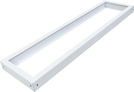 oplichterij Huidige goedkeuren LED Paneel 30x120 - Igia - Opbouw Frame - Aluminium - Wit | bol.com